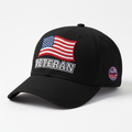 Veteran Baseball Cap with American Flag - Made in USA